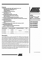 DataSheet AT91M40800 pdf